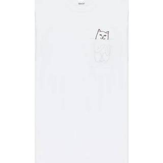 T-shirt RIPNDIP Lord Nermal Pocket Tee White S - White - S