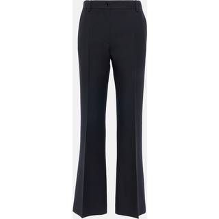 Valentino High-rise wool and silk pants - black - XXXS