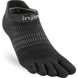 Injinji Women's Run Lightweight No-Show Black, M/L