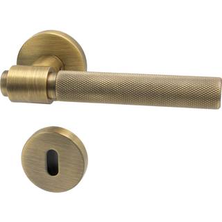 Beslag Design Helix 200 Euro Standard Dørhåndtag Med Nøglehul Antique Bronze - Knopper og dørhåndtag Aluminium Antik bronze - 751010-41E
