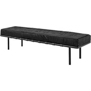 Artwood, Princetown Bænk 163 cm Sort Læder Artwood