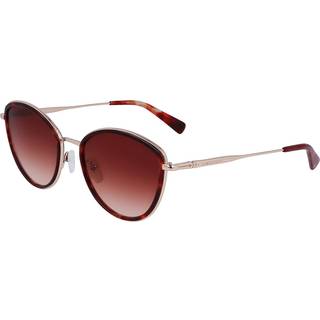 LONGCHAMP Kvinde LO170S 612 Solbriller Metal Guld Brun Cat Eye Normal Normal