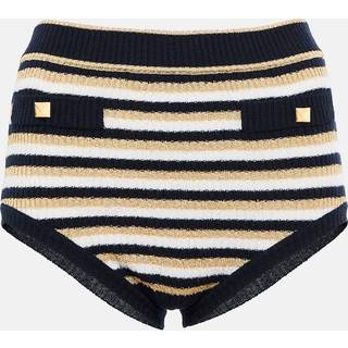 Valentino Roman Stud striped wool shorts - multicoloured - XS