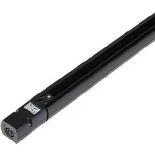 V-Tac 2 meter skinne til skinnespots - Sort, 3-faset, komplet med tilslutning og endeprop - Farve : Sort