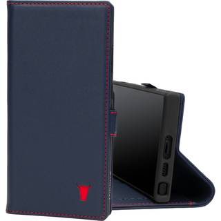 Galaxy S23 Ultra Leather Case (with Stand function) - Navy Blue