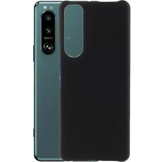 Sony Xperia 5 III Gummibelagt Plastik Cover - Sort