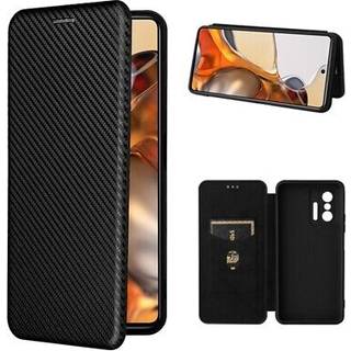 Xiaomi 11T/11T Pro Flip Cover - Karbonfiber - Sort