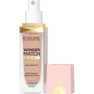 Eveline Cosmetics Wonder Match Lumi Fugtgivende og udglattende foundation SPF 20 Skygge 25 Sand Beige 30 ml - 30 ml
