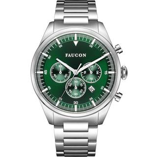 Faucon Chrono F10008 - Herre - 44 mm - Analog - Quartz - Safirbelagt Mineralglas