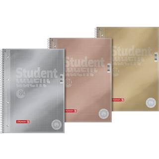 BRUNNEN Kollegieblok Premium Student "Metallic" A4