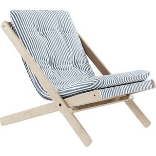 Boogie Lounge Stol fra Karup Design i Massiv FSC Fyrretræ | Japandi - Ubehandlet - 611 Beach Blue