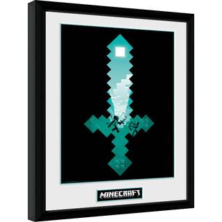 GB eye Minecraft indrammet tryk - På lager i butik