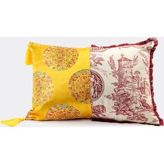 Seletti Cushions - 'Hybrid Ottavia' cushion in YELLOW /RED / MULTICOLOR POLYESTER - PLUME PADDING
