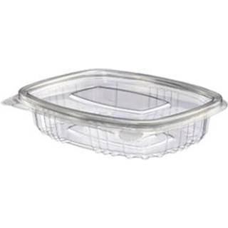 Salatbæger m/hængslet låg 150 ml 600 stk 132x95x26 mm PET