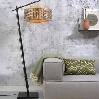GOOD & MOJO Bhutan gulvlampe, sort, 176cm Ø50cm