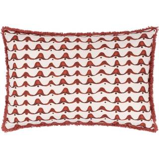 HÖEM HÖEM Red Avery Geometric Polyester Filled 100% Cotton Cushion