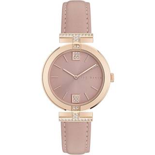 Ted Baker Pink Dial Leather Strap Ladies Watch BKPDAF302