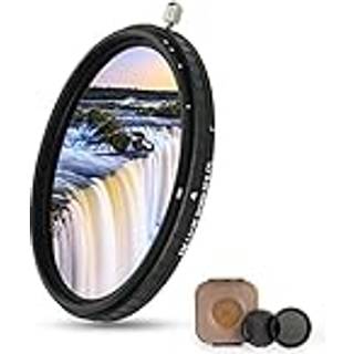 JJC 2-i-1 67mm Variabel ND-filter & CPL Polarisatorfilter 5 H?rdt stop ND2-ND32 Justerbart neutral densitetsfilter inklusive fugtproof opbevaring
