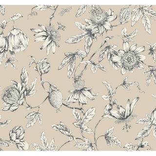 York Wallpaper Passion Flower Toile RT7854