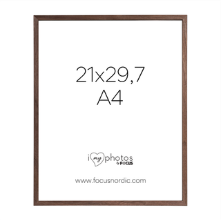 Focus Rock Walnut veneer 21X29,7 (A4) - Ramme