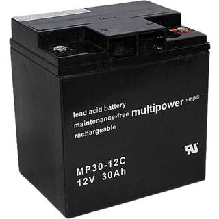 Multipower MPC30-12l - 12V - 30Ah batteri til el-drevne køretøjer