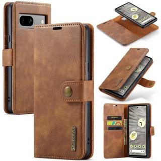 DG MING Google Pixel 7a 2-i-1 Magnet Pungetui - Brun