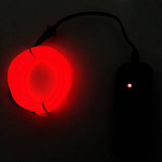 Batteridrevet Led Glowstrip Neon Loop 3 meter - Rød
