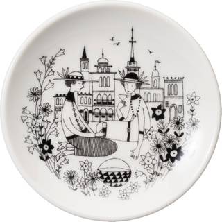 Arabia Emilia fad Ø10,5 cm Sort/Hvid