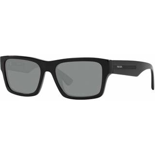 Prada PR 25ZS 1AB05Z 56 Solbriller Mænd Black - Black - 56mm