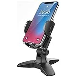 Apps2Car Mobiltelefon Stand til skrivebord Justerbar desktop Telefonstativ Tyk sag Venlig mobiltelefon Holder Desk tunge telefon Vugge til videoo