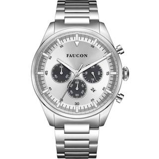 Faucon Chrono F10009 - Herre - 44 mm - Analog - Quartz - Safirbelagt Mineralglas