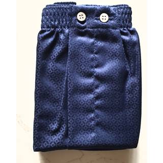 Derek Rose Classic Fit Woven Cotton Boxer Shorts Navy