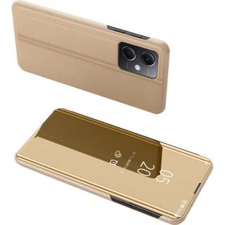 SKALO Xiaomi Redmi Note 12 Pro 5G Clear View Mirror Etui - Guld