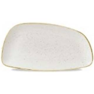 Churchill Stonecast porcelæn tallerken geo 30x15.5cm vanilje