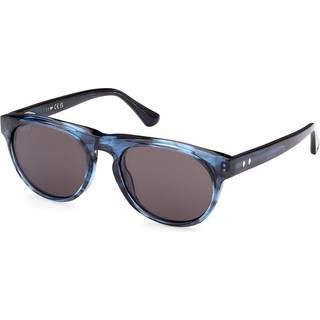 Web Briller Web WE0349 86A 55 Solbriller Mænd Blue - Transparent Blue Horn - 55mm