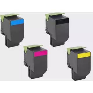 Kompatibel toner Lexmark CX 310 / 410 / 510 - 80C2SKE, 4 stk. rabatpakke 8500 sider