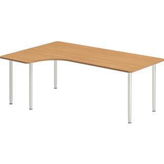 Skrivebord DNA, Bøg 2000x1200 mm Venstre I-ben/Alugrå