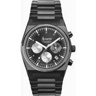 Accurist Men's Origin Chronograph Black Case Watch - Black