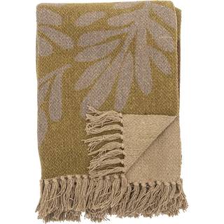 Bloomingville Lark bomuldsplaid 130x160 cm Gul