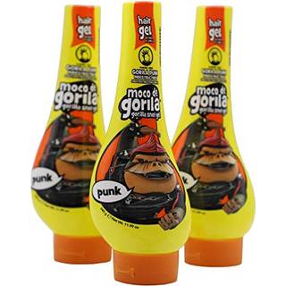 Moco de Gorila Punk Hair Styling Gel Reaktivat med vand langvarig holder 3-pakken på 11,99 oz hver 3 Presselige flasker.
