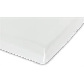 Stræklagen 60x120 cm - Hvid - Bomulds faconlagen til babymadras