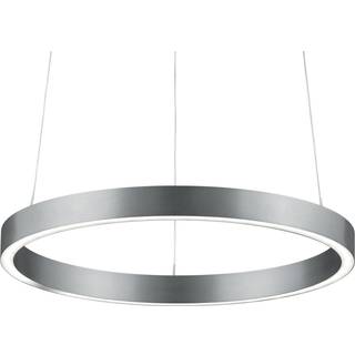 Knapstein Hængelampe Svea-40, dæmpbar, Aluminium/grå/zink, Stue/spisestue, Metal, Moderne