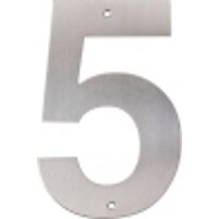 HOME It® husnummer 5 rustfrit stål