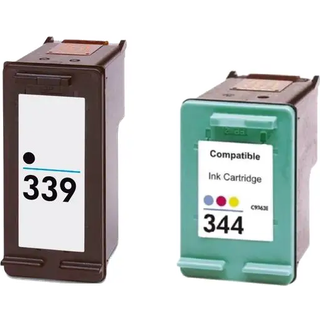 Kompatible blækpatroner HP 339 XL - 344 - C8767EE, 2 stk. rabatpakke 45 ml