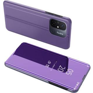 SKALO Xiaomi Redmi 12C 4G Clear View Mirror Etui - Lilla
