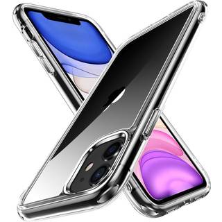 iPhone 11 Crystal Clear Hybrid Plastik Bagside Cover - Gennemsigtig
