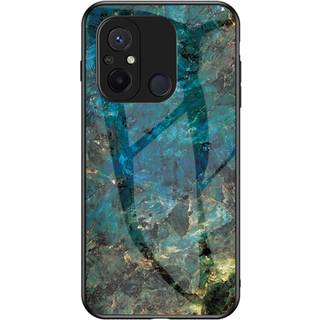 SKALO Xiaomi Redmi 12C 4G Marmor hærdet glas TPU Cover - #2