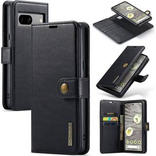 DG MING Google Pixel 7a 2-i-1 Magnet Pungetui - Sort