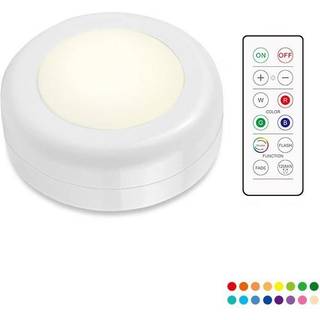 INF LED spotlights 1 stk med 1 fjernbetjening 1-pack