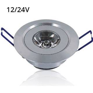 LEDlife 1,5W indbygningsspot - Hul: Ø4,2 cm, Mål: Ø5,2 cm, 2,2 cm høj, dæmpbar, 12V/24V - Dæmpbar : Dæmpbar, Kulør : Varm